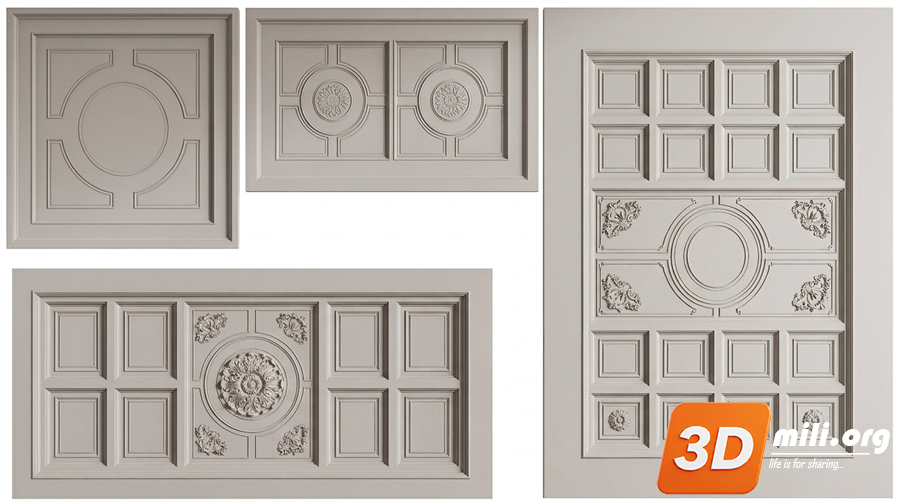 Ceiling Decoration Skp Files